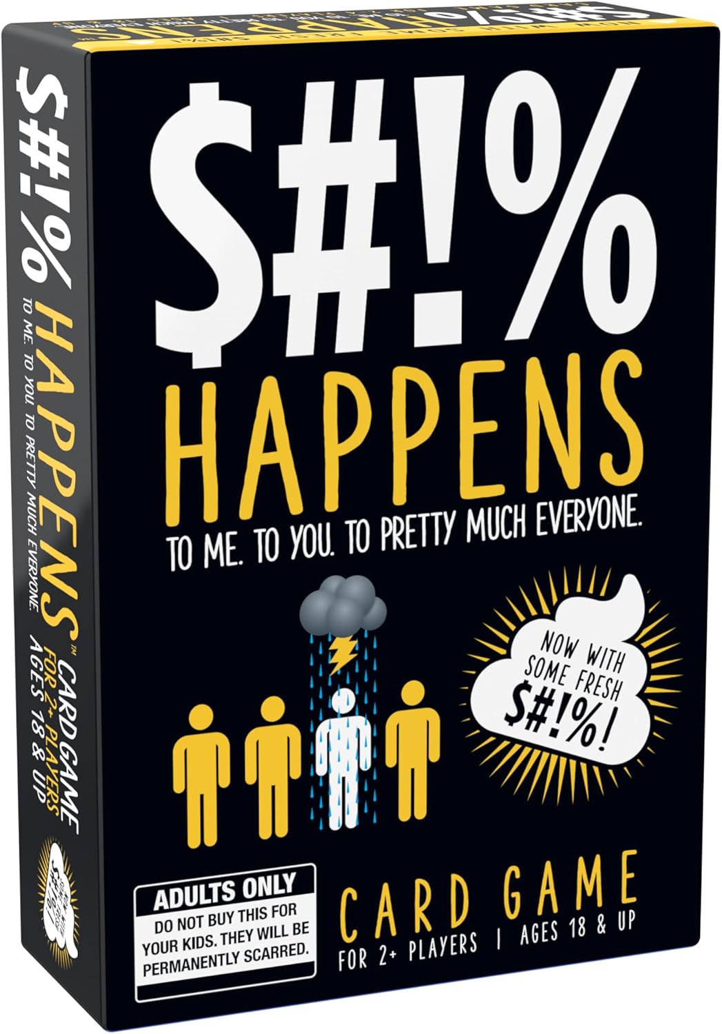 71v9jzCsEtL._AC_SL1500_ $#!% Happens - Rank Unfortunate Situations on The Misery Index Adult Card Game - Image 1