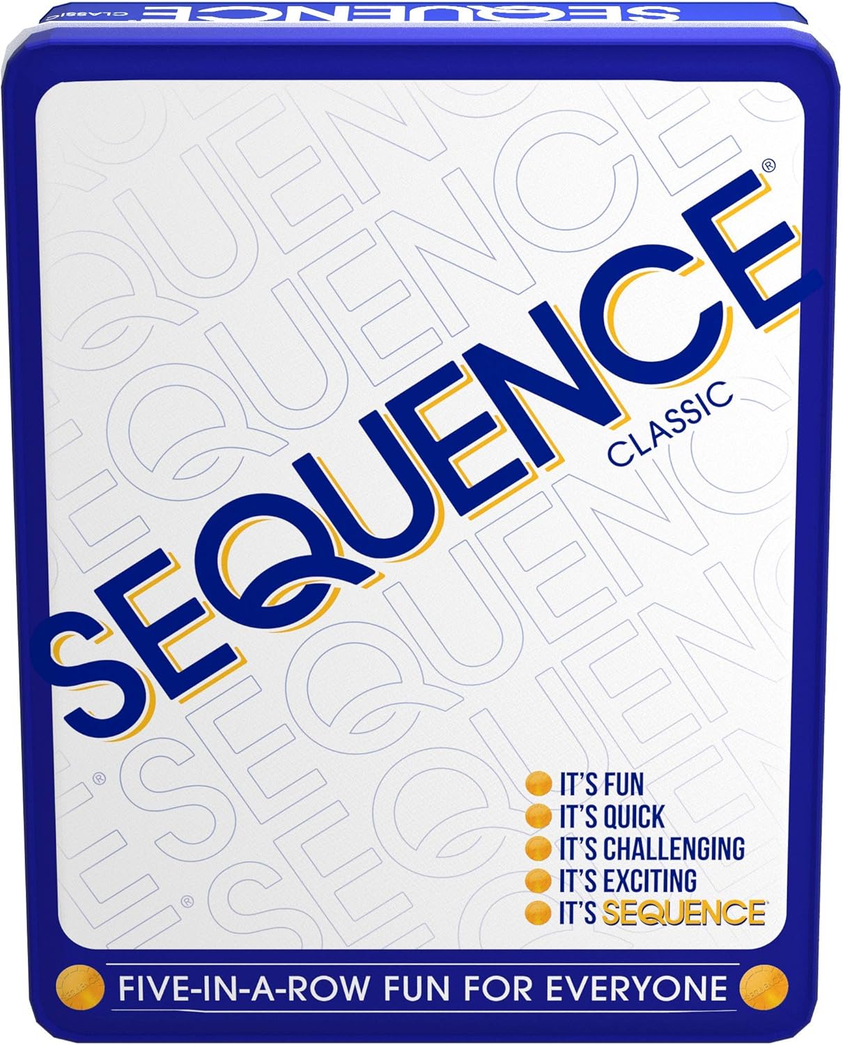 8174DxkyZ9L._AC_SL1500_ Sequence in a Tin - Five-in-a-Row Fun for Everyone by, White - Image 1