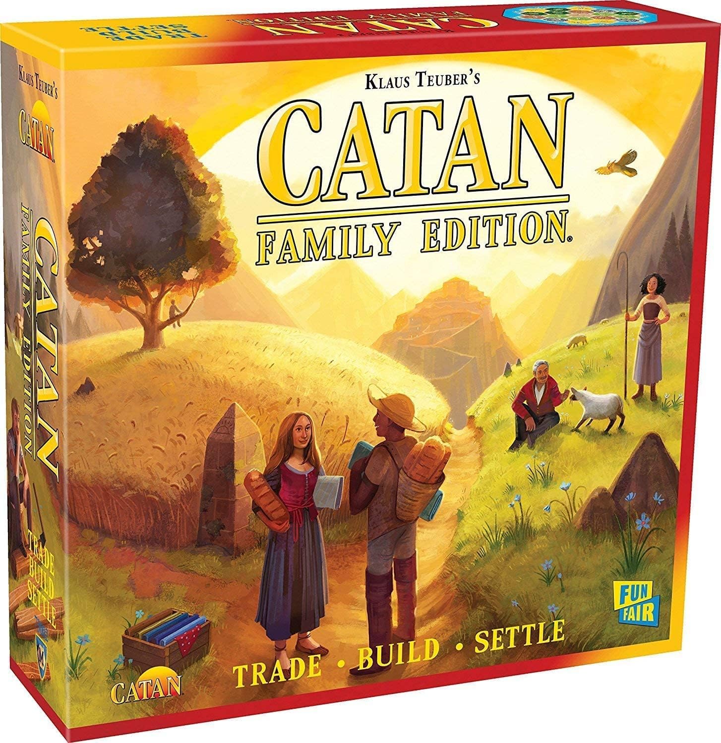 81tFOVOhivL._AC_SL1500_ Catan CN7003 Family Edition Board Game for 3-4 Players - Image 1