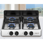 Quad flame 4-burner gas stove
