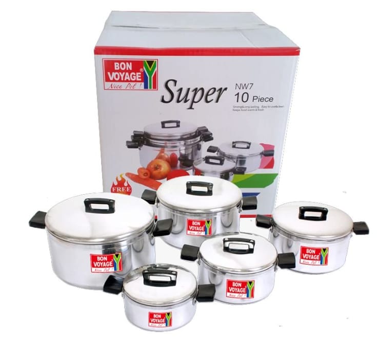 WhatsApp Image 2026-04-20 at 20.00.33 10 Piece Aluminum Cookware Pots Set - Image 1