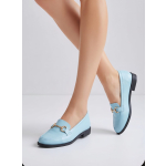 London Rug Ladies Blue Loafers