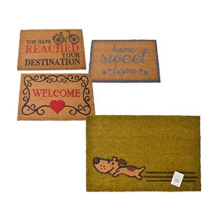 45061614-pdpxl Bulk Pack 5x Doormat Coir Assorted Designs 40x60cm - Image 1