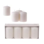 Bulk Pack 2 x Candle-Set 4pc Mini Pillars 5x8cm
