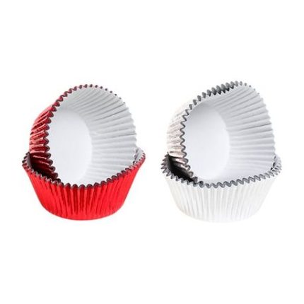 Bulk Pack 6 X Foil Muffin Cups - Pack of 40 Assorted Colours