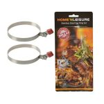 Bulk Pack 5 X Home 'N Leisure Stainless Steel Egg Rings Carrier (2 Piece Pack)