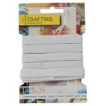 Bulk Pack x 5 Haberdashery Elastic 10mmx200m White.