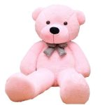 Giant Cudly Plush Teddy Bear w Bow-Tie- Pink  - 120cm