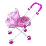 Baby Doll Folding Stroller Pushchair Kids Pram - Strawberry Pink