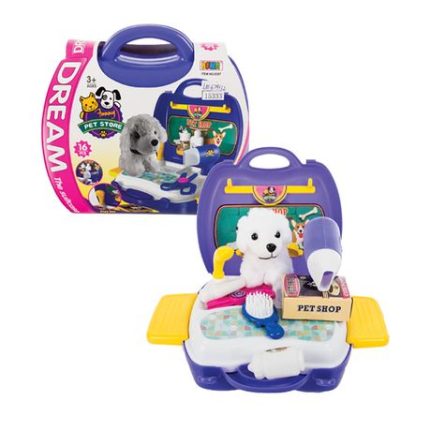 Play-set Pet Salon Plush & Carrier 16pcs Per Pack