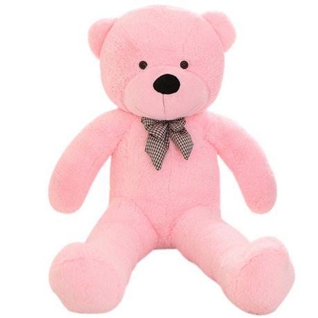 57682565-1-pdpxl TANOTIB Cuddly Plush Teddy Bear With Bow -Tie - Pink - 80cm - Image 1