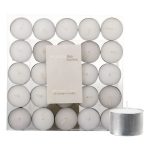 Bulk Pack x 4 Candle Tea-Light White - 3.5cm X-Large - 25 Piece Per Box