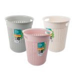 Bulk Pack x 3 Wastepaper-Basket Plastic - 30cm H, 12L