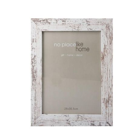 61879021-1-pdpxl Wooden Distressed White Picture Frame (28 x 35.5cm) - Image 1