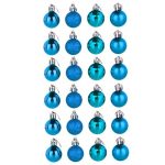 DHAO-Christmas Ball Assorted Pendant Shatterproof Ball Ornament Set - Blue