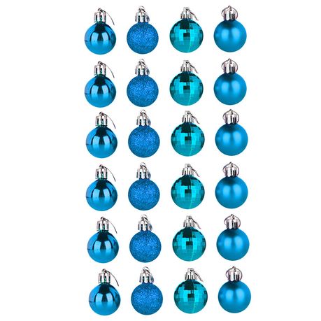 62251919-1-pdpxl DHAO-Christmas Ball Assorted Pendant Shatterproof Ball Ornament Set - Red - Image 1