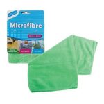 Bulk Pack 8 x Microfibre Cleaning Cloths - Green 32 x 32cm