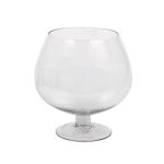 Vase Glass Footed 25x25cm