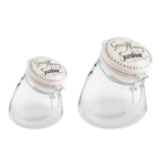 Homemade Glass Jar with Clip Top Lid Set of 2 - 1.2ltrs & 1.8ltrs