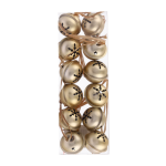 Christmas Bell Tree Decorations 12 Pack - Gold