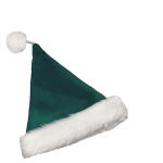 Green Velvet Christmas Hat 42cm