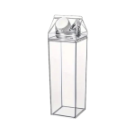 Transparent Milk Carton Water Bottle - 500ml