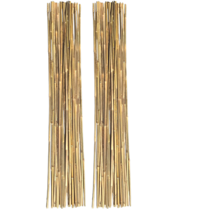 Natural Bamboo Garden Stakes for Indoor and Outdoor Plants -Pack Of 20 - 120 cm