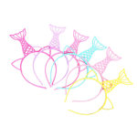Mermaid Aliceband for Girls - Set of 6