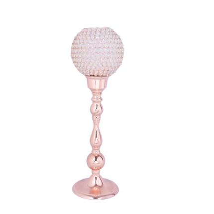 Acrylic Crystal Ball Candle Holder - 40cm