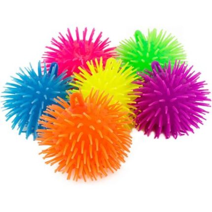 Light Up Squeeze Puffer Balls 15cm - 12 Pack