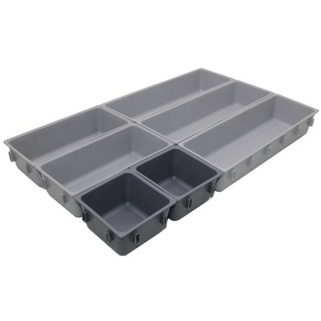 s-pdpxl 7 Piece Multipurpose Connecting Modular Design Drawer Organiser Set - Image 1