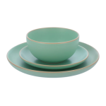 Matte Stoneware Dinnerware - 12 Set - Mint
