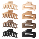 8 Piece Large Hair Claw Clips Strong Hold Jaw Clip Non-Slip