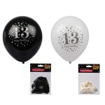 Milestone 13th Birthday Helium Balloons - Pack Of 8