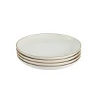 Rustic Cream Dinner Plate (26.7cm ) - 4 Pack