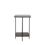 Double Shelf Pedestal - Black