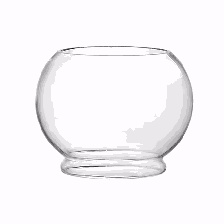 s-pdpxl Glass Footed Plant/Indoor Fish Bowl Vase - S - Image 1