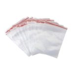 Reclosable Zip Plastic Poly Bags with Resealable Lock Seal Zipper:215*315mm