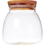 Kitchen Airtight Jar Glass Bottle Dried Fruit with Lid Transparent - M