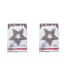 20cm Star Christmas Topper - Set Of 2