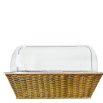 Woven Basket Rect Light Brown