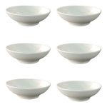 6 Piece Bowl 17x4.5cm White Porcelain