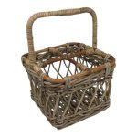 Wicker Wine Carrier for 4 Bottles