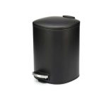 Black Steel Square Step - On Bin