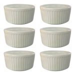 6 Piece Ramekin 12x5cm White Porcelain Basics