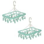 Laundry Pegs Hanging Rack Set of 2