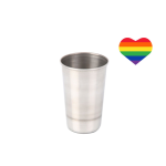 Stainless Steel Tumbler 375ml Plus Heart Sticker - 12 Pack