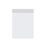 100 Pack Plastic Poly Zipper Bag (300 x 400-40micron)
