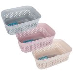 Basket Plastic 18x13x6cm 1,1L Drop Design - 12 Pack