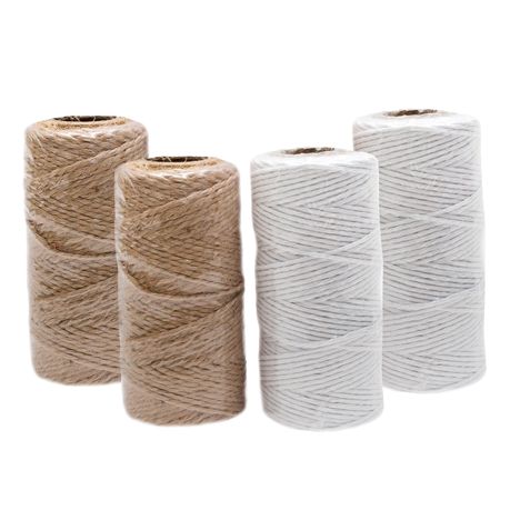 s-pdpxl Twine String - White & Brown - Little Finds - 4 Pack - Image 1